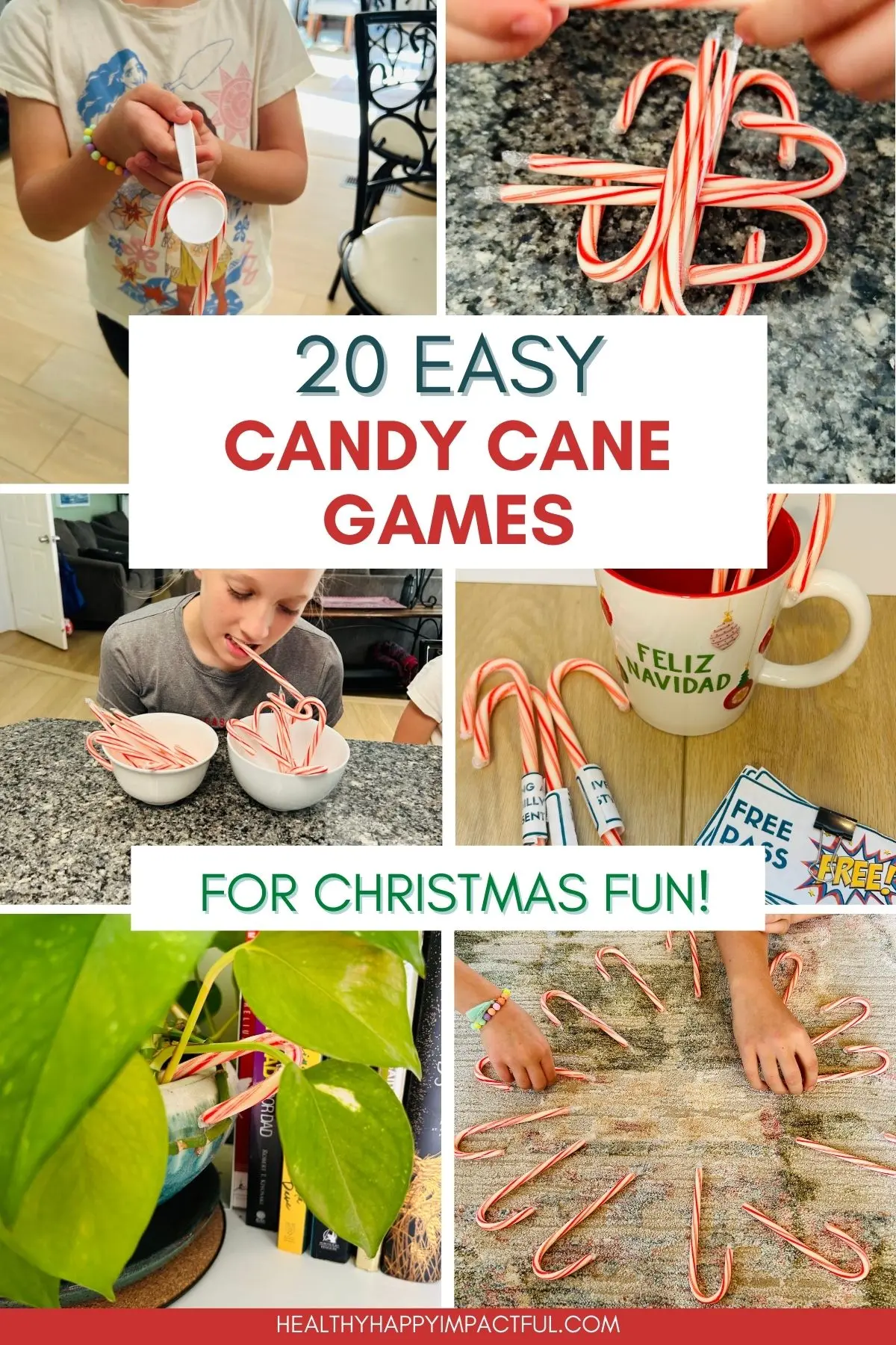 easy candy cane games for kids, teens, adults
