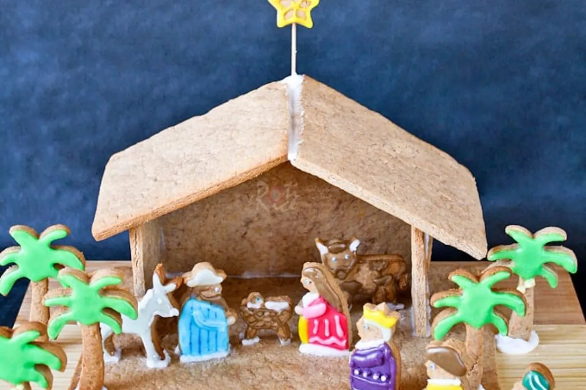 gingerbread nativity