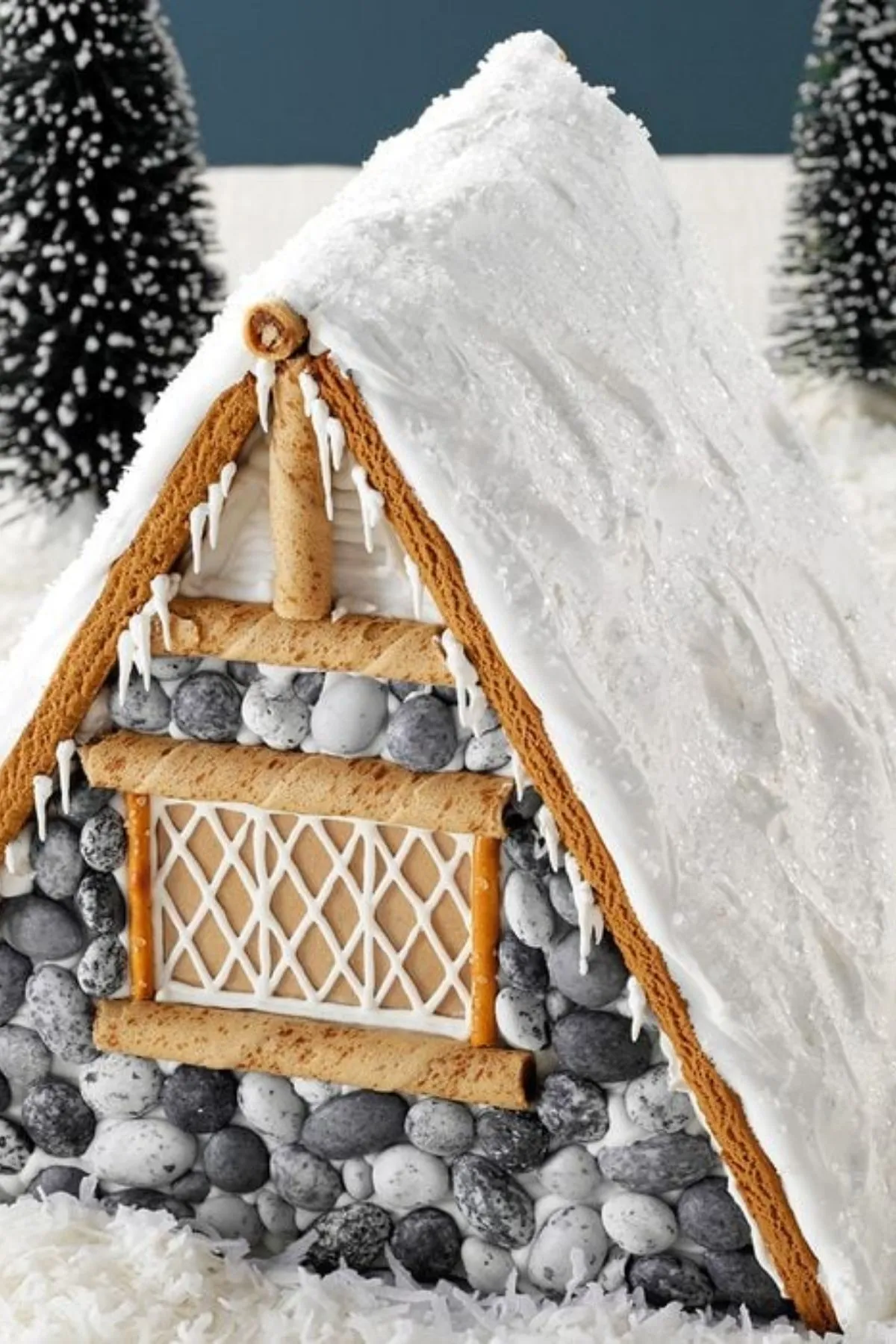 snowy ski lodge