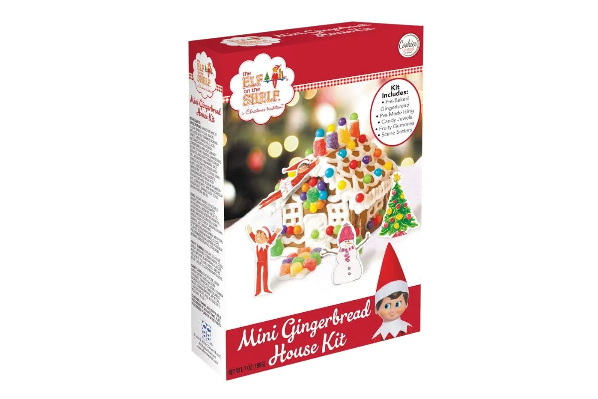 elf on the shelf gingerbread house kit