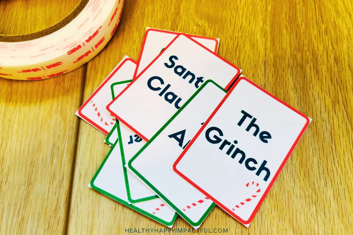 Guess who Christmas game for kids, teens, adults
