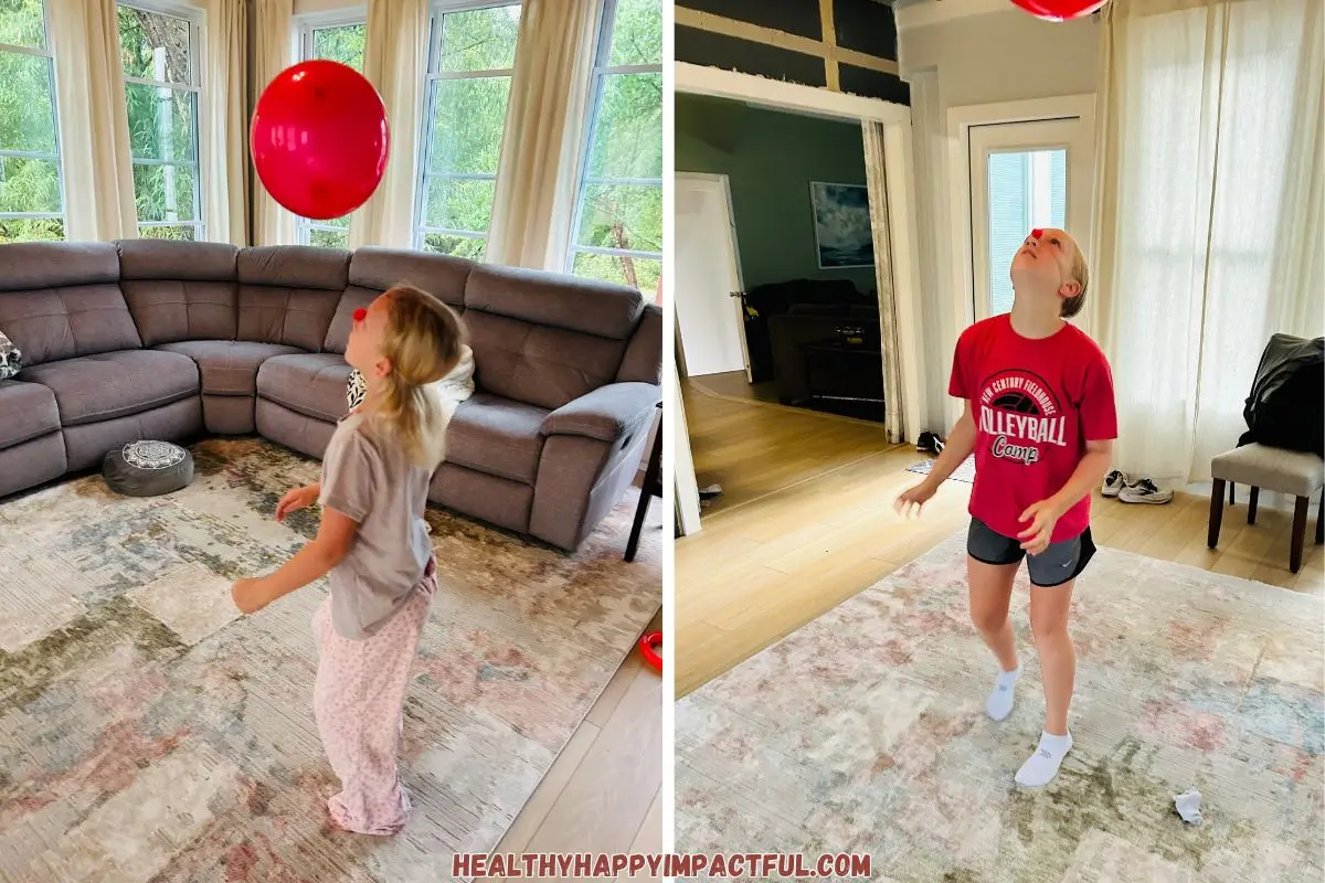 reindeer games, Rudolph's nose bounce holiday games for kids