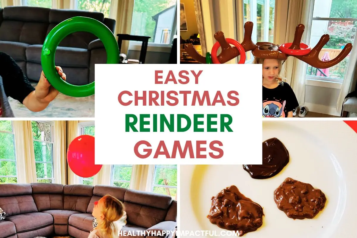 Christmas party games, reindeer games for kids, teens, adults