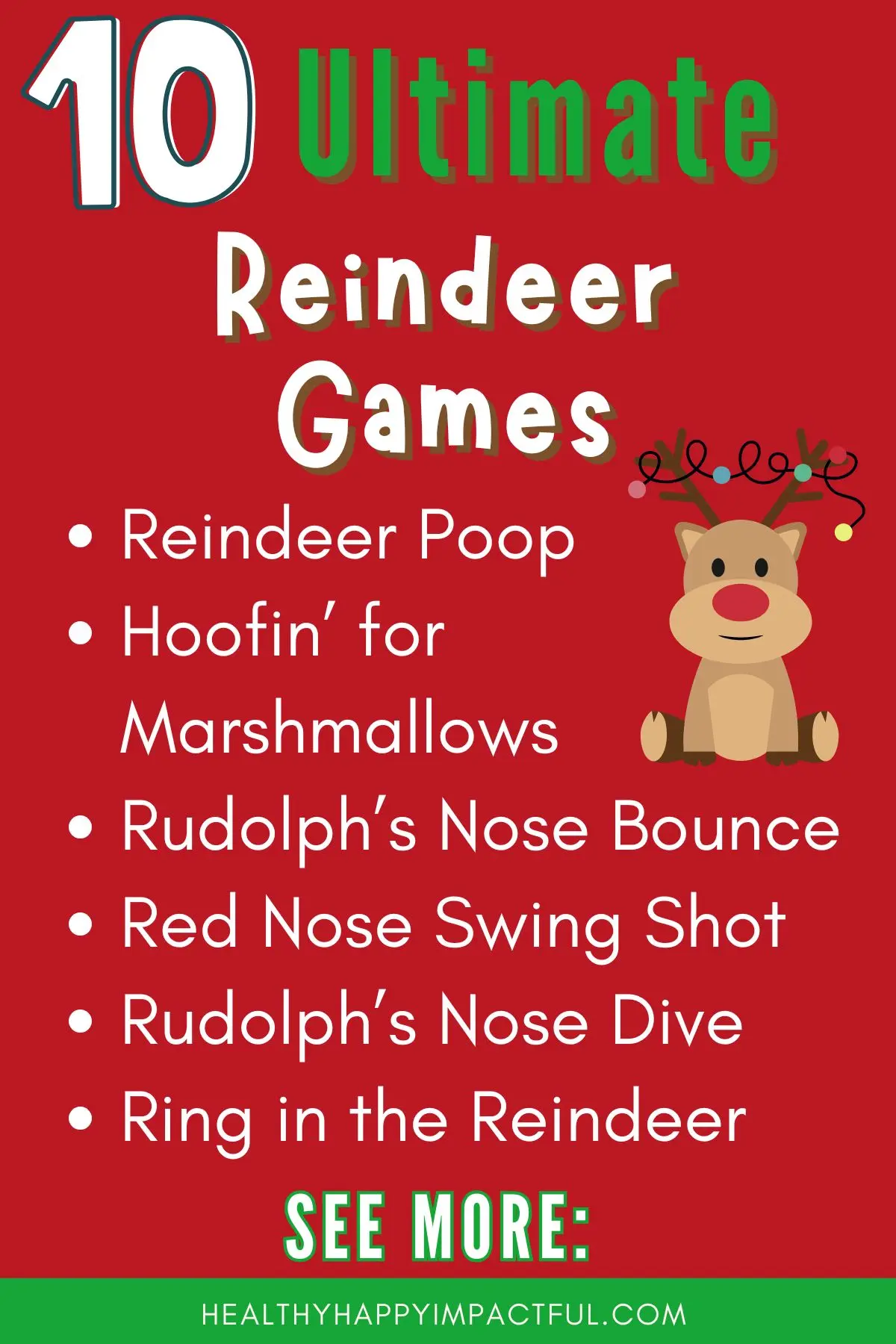 ultimate funny Reindeer games for Christmas party with family and friends