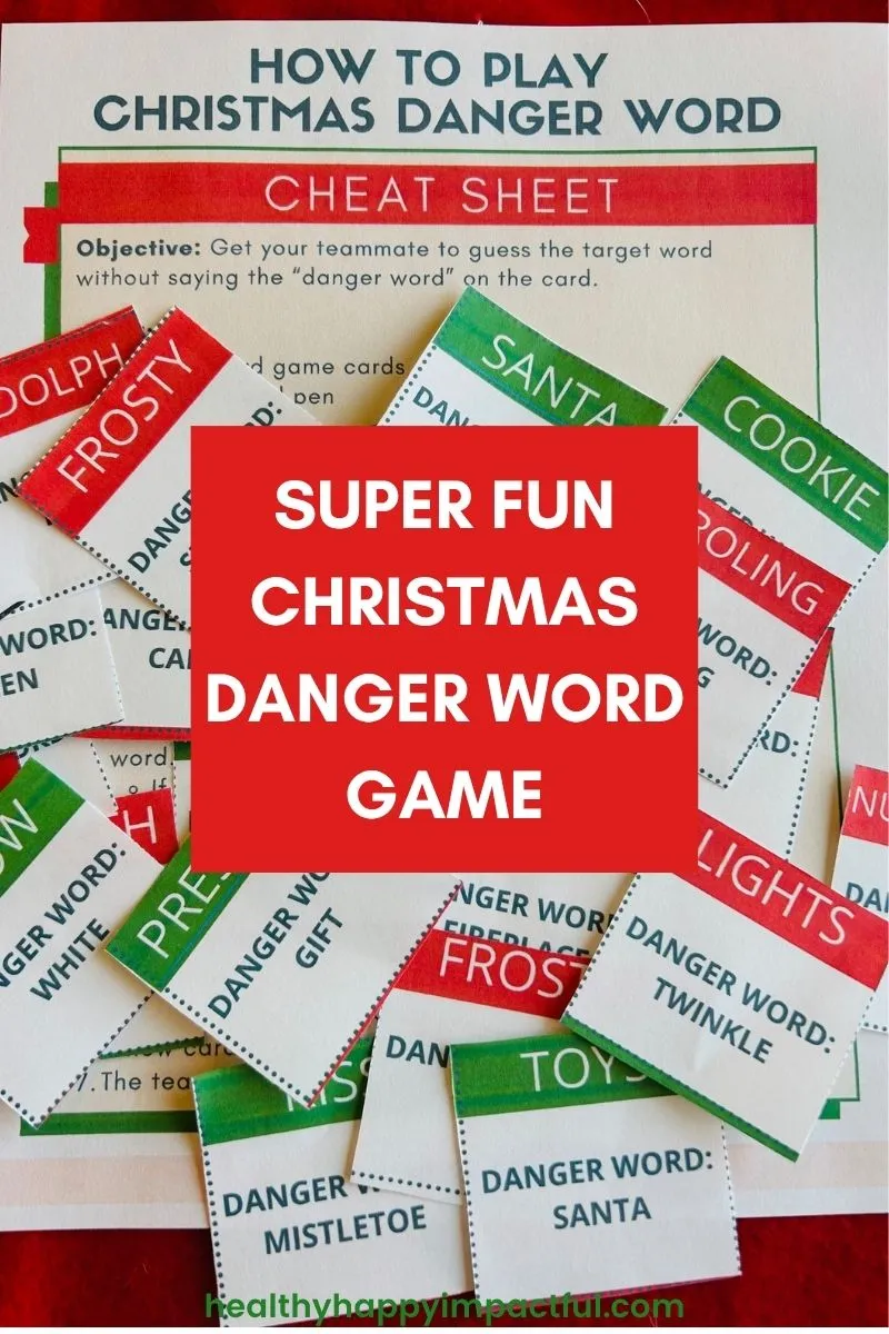Christmas danger word game