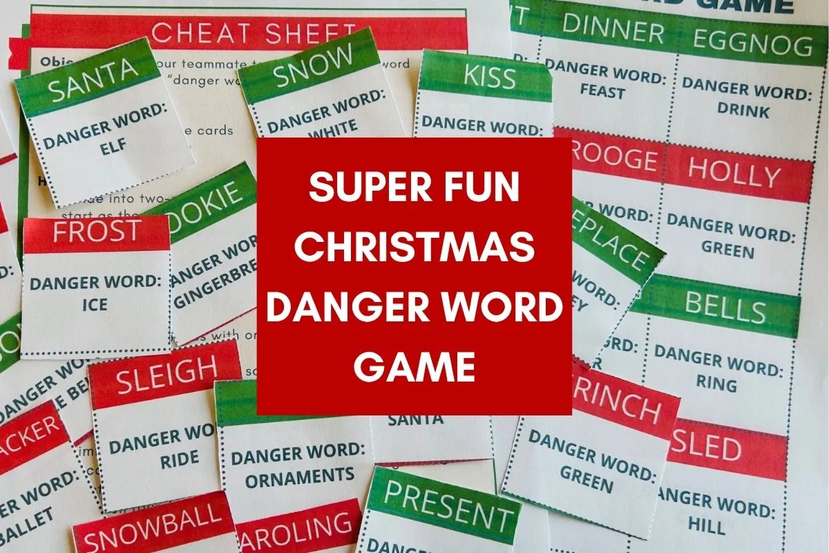 Christmas danger word game