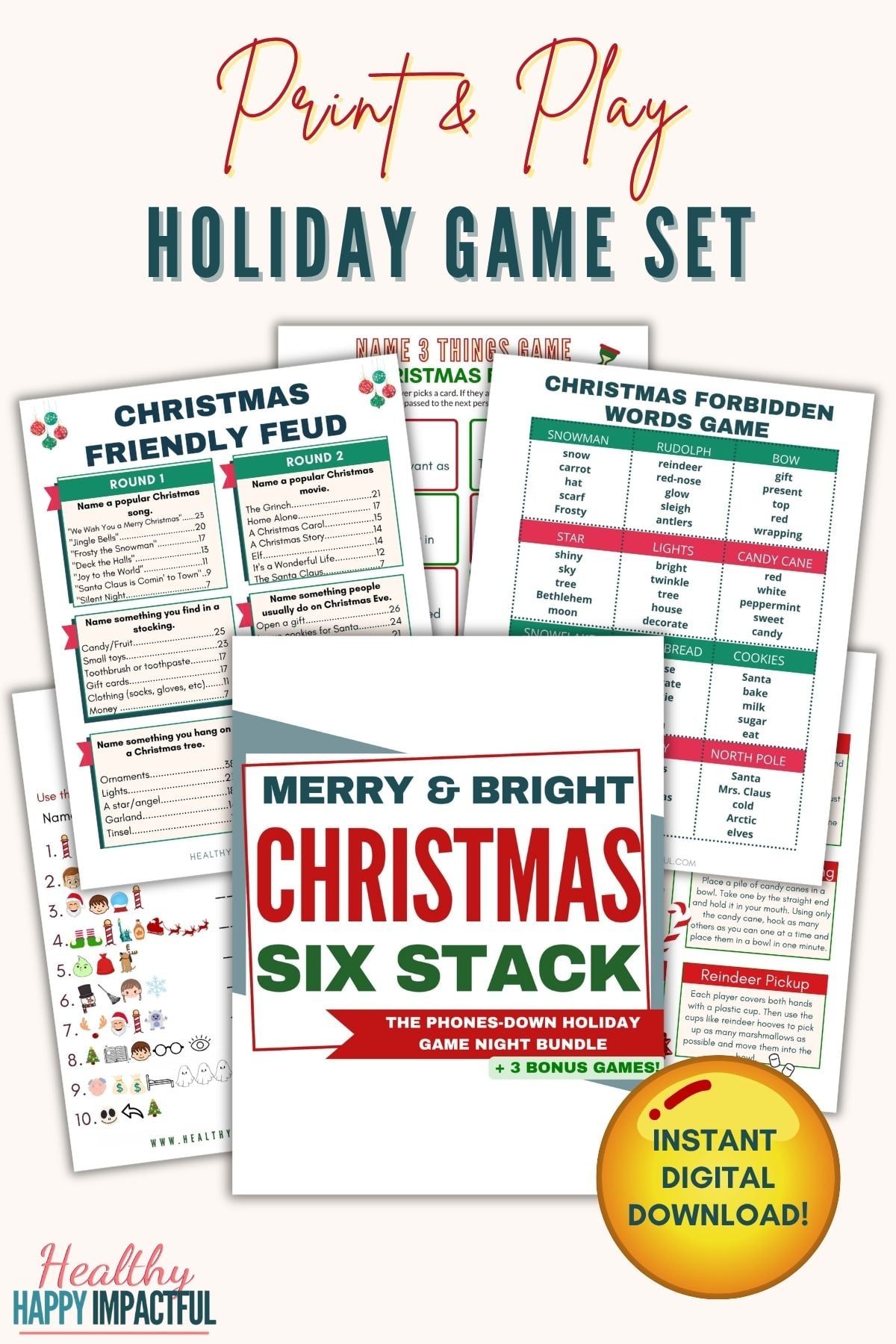 Christmas party games for groups pdf printables