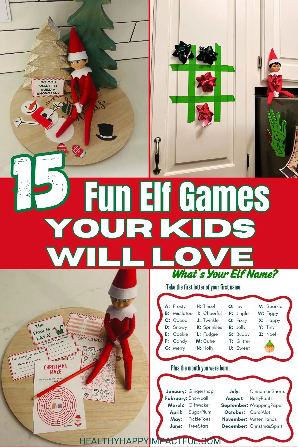 elf on the shelf games for kids