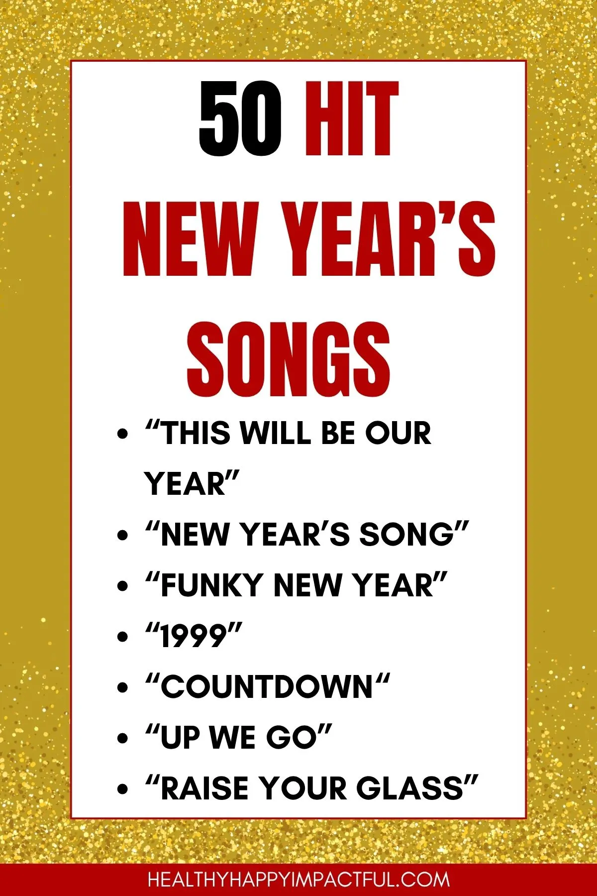 new year's songs playlist