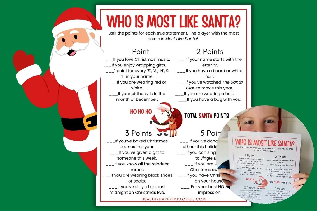 who is most like Santa game