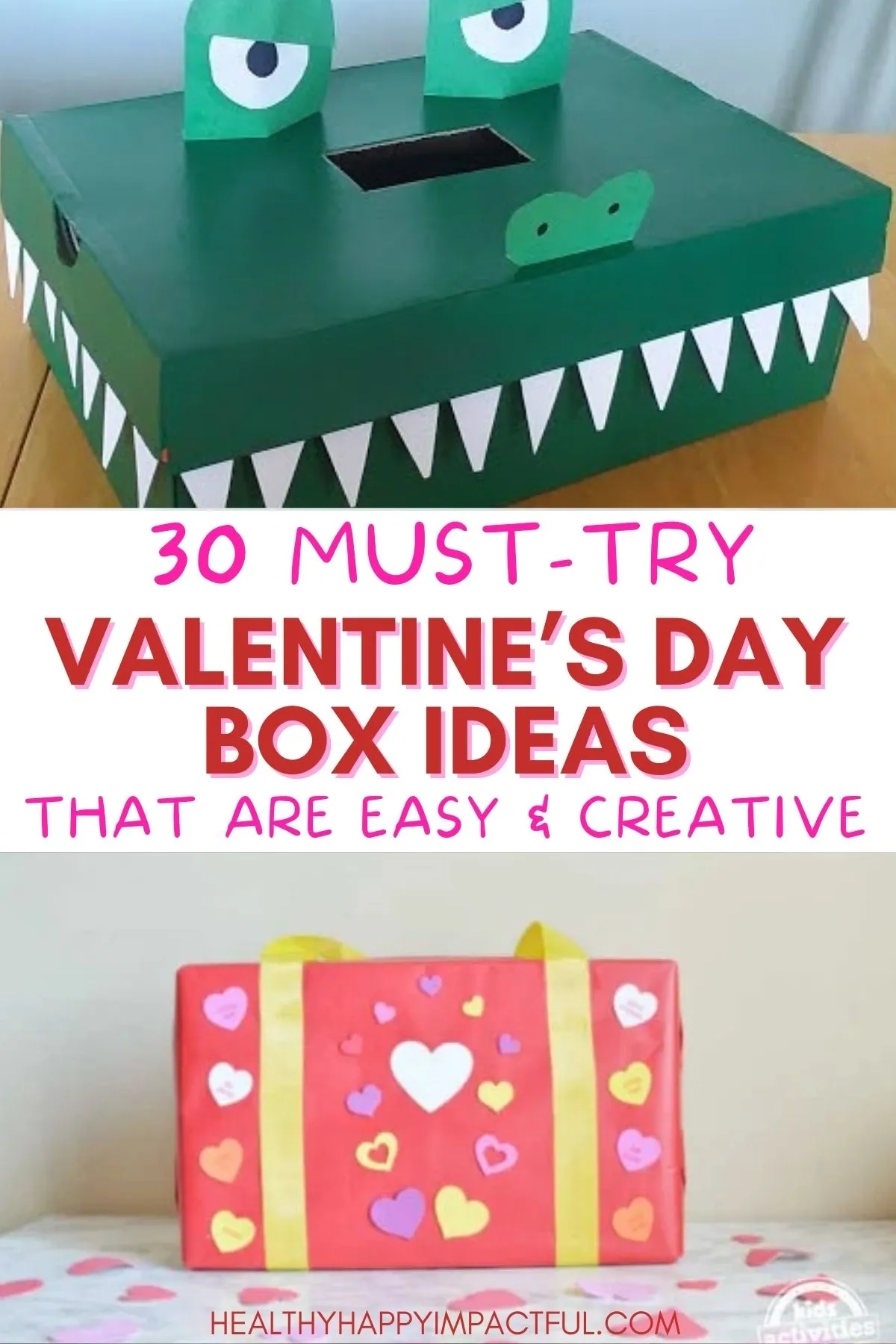 easy and sweet Valentine's Day box ideas for kids