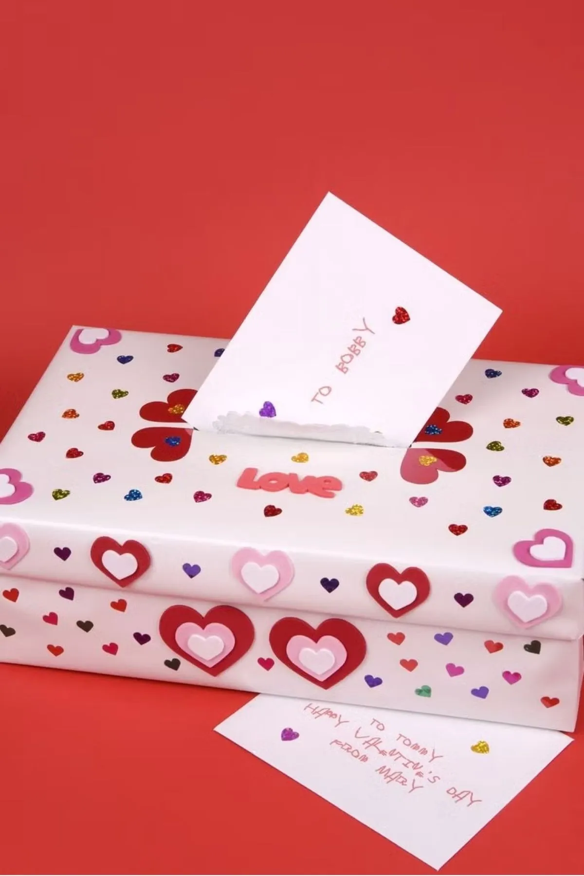 heart stickers explosion