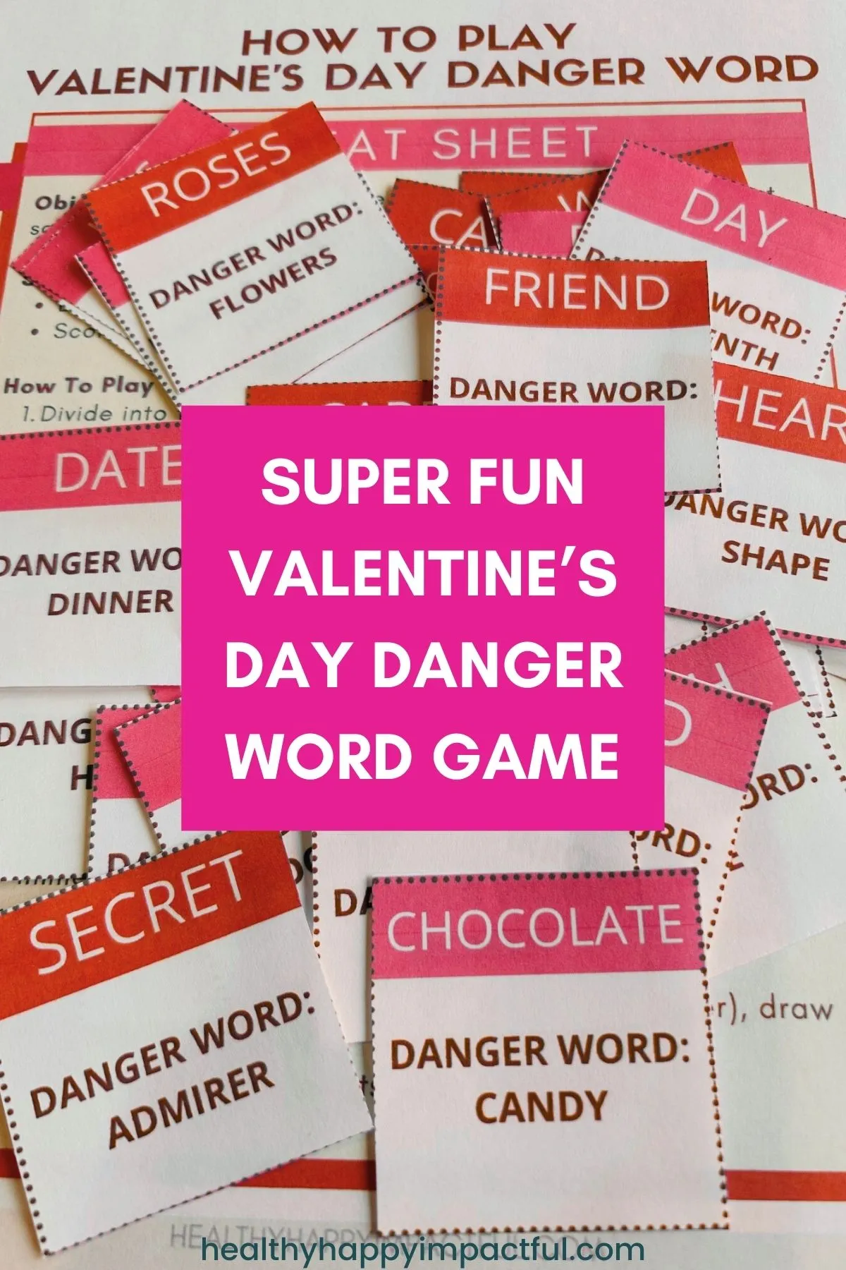valentine's day danger word game