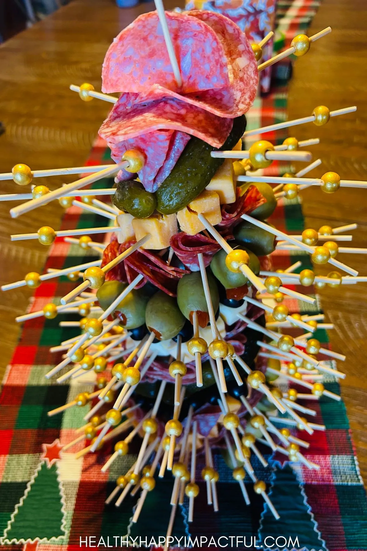 smaller charcuterie holiday board tree
