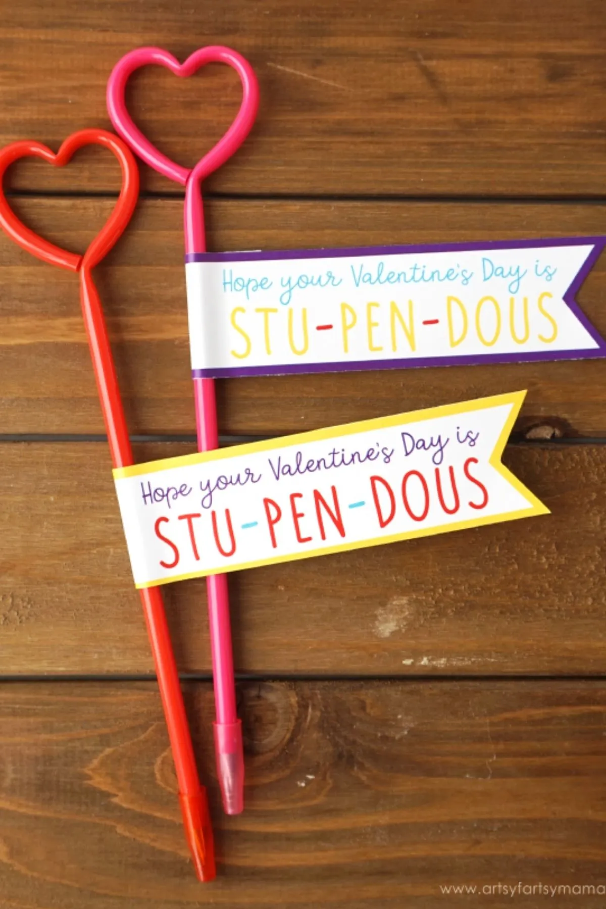 pen Valentine's cards for kids to make for classroom; homemade