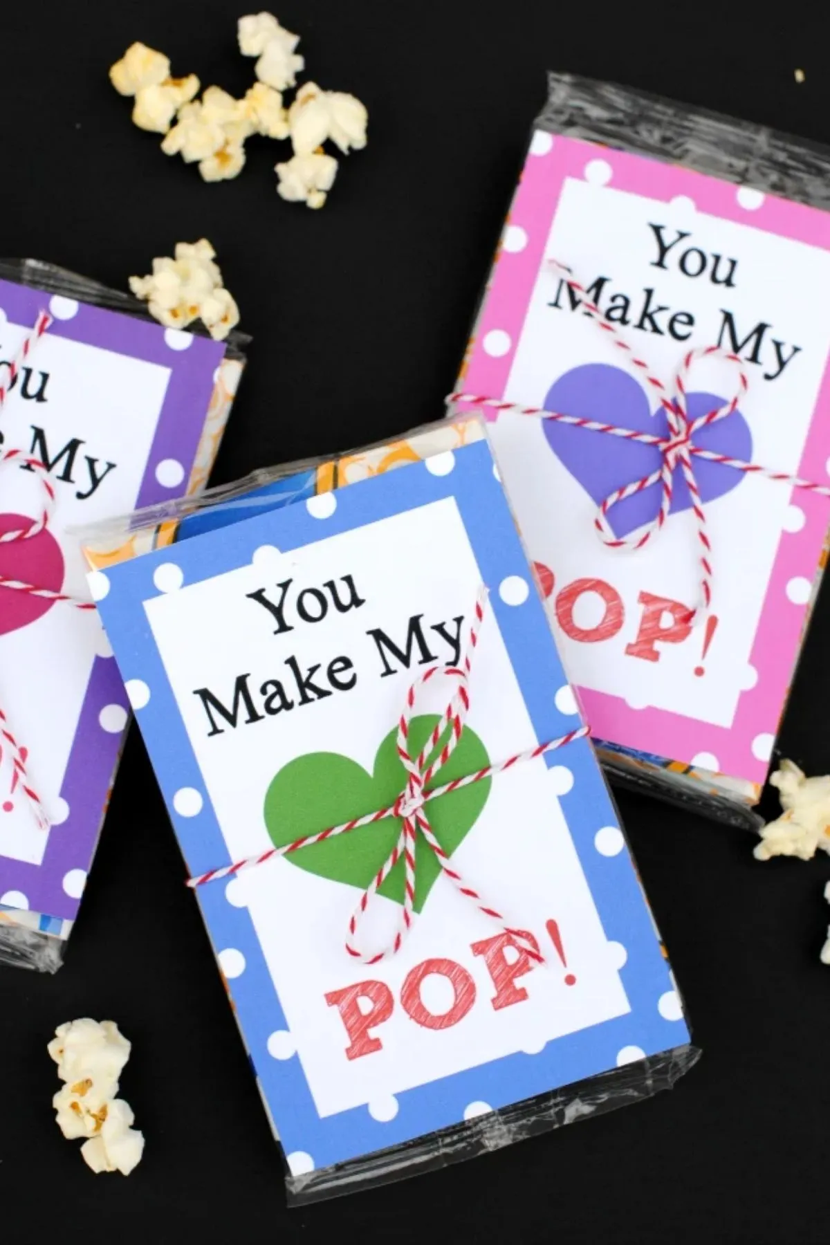 you make my heart pop printable Valentine's day cards for kids