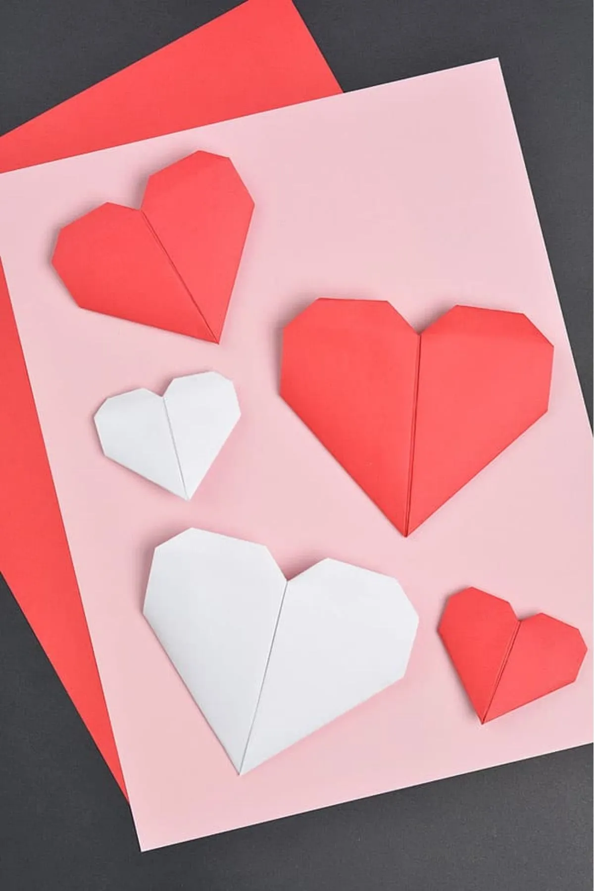 origami paper hearts