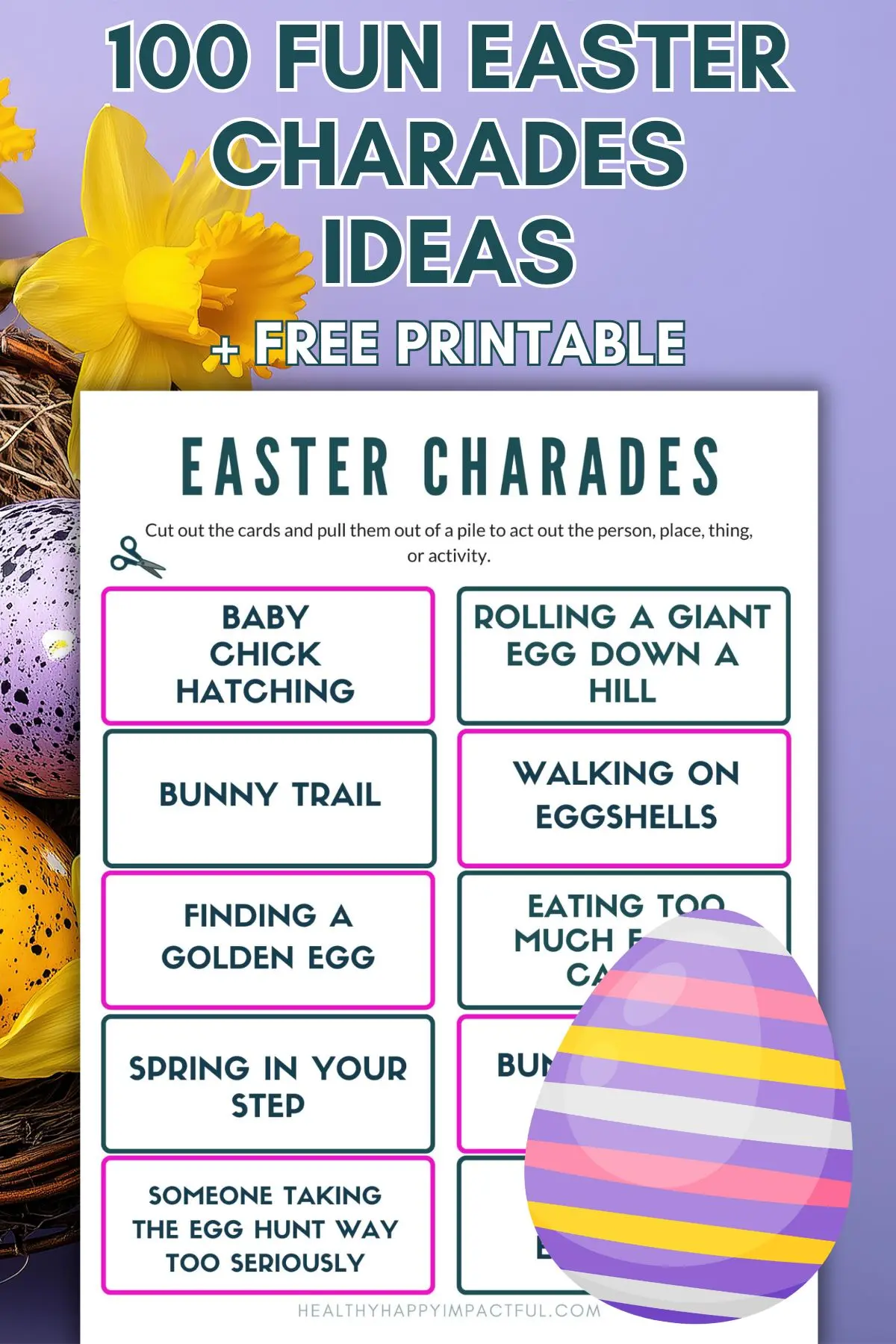 funny Easter charades ideas for pictionary too