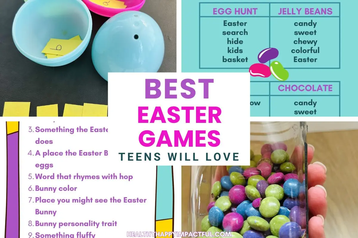 Easter party games for teens, teenagers, tweens