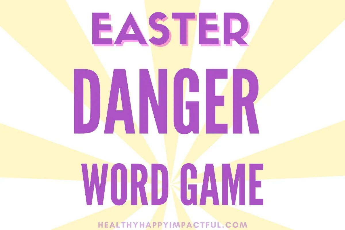 Easter danger word game