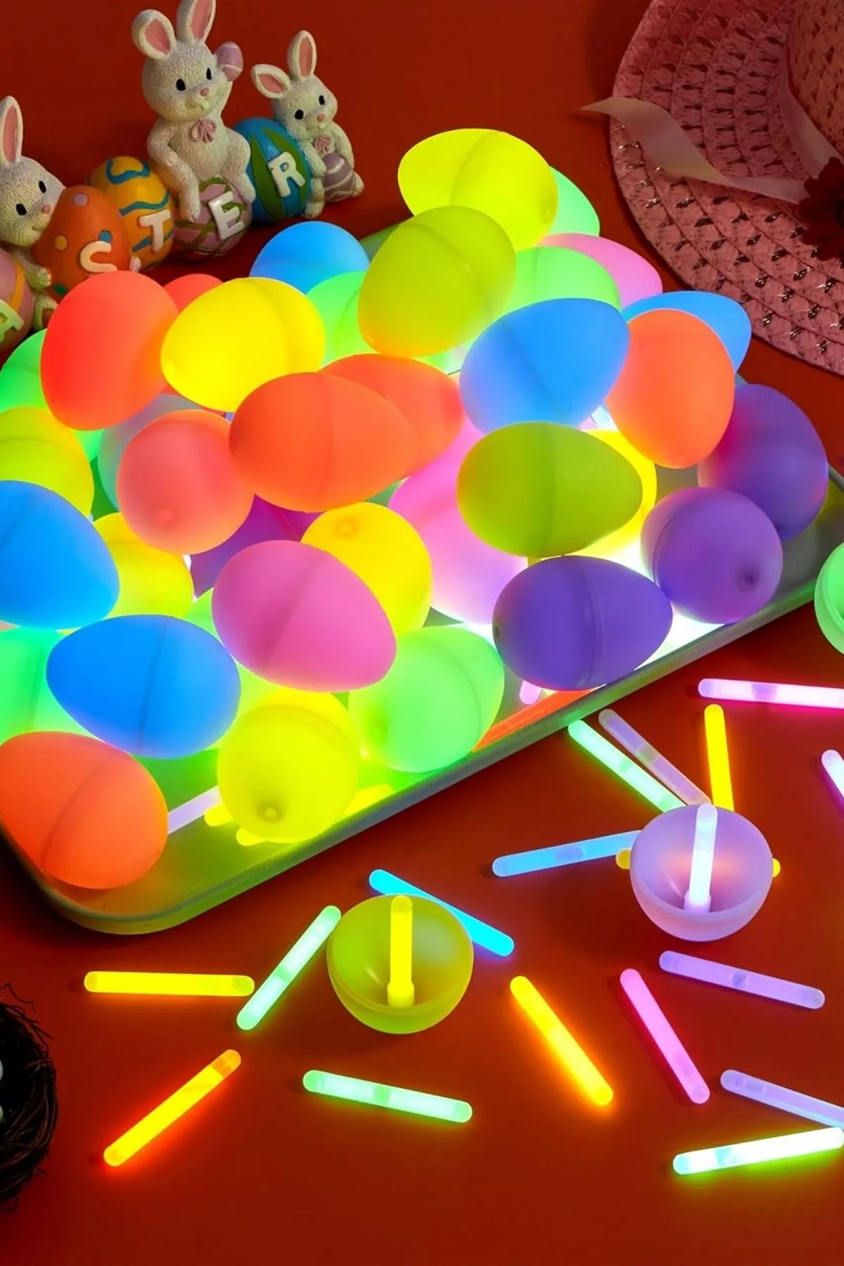 glow in the dark Easter eggs; hunt ideas for older kids indoors