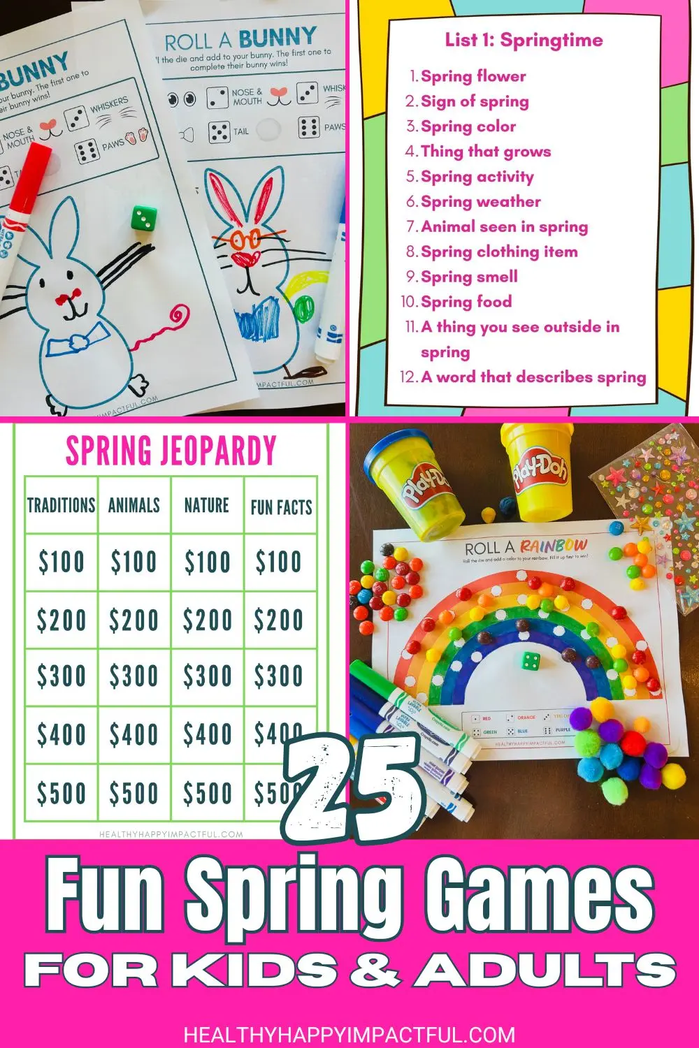 springtime games, party games for spring