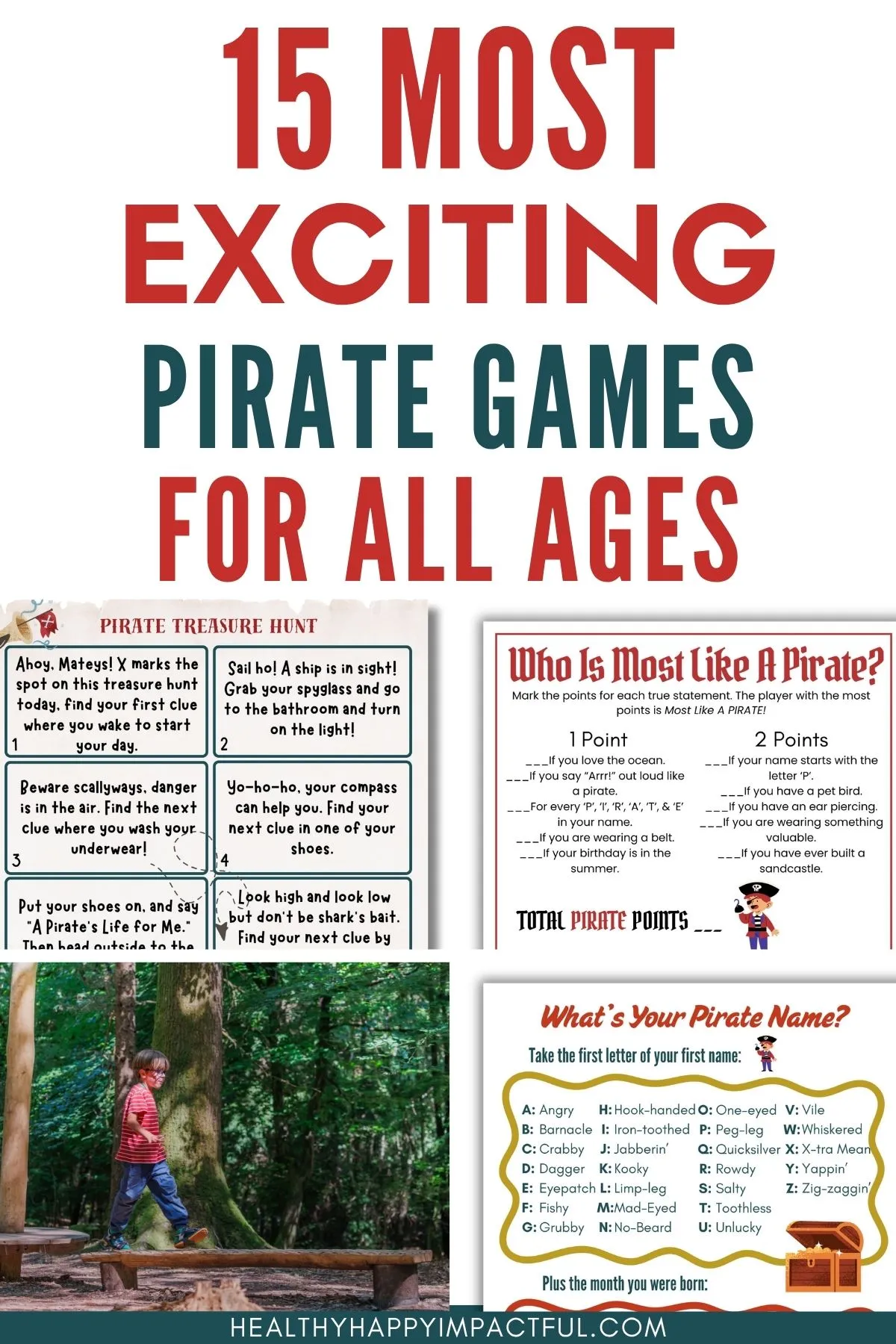 fun pirate party games for kids, adults; birthdays