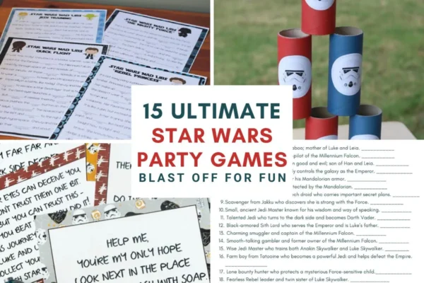 Star Wars party games ideas; DIY