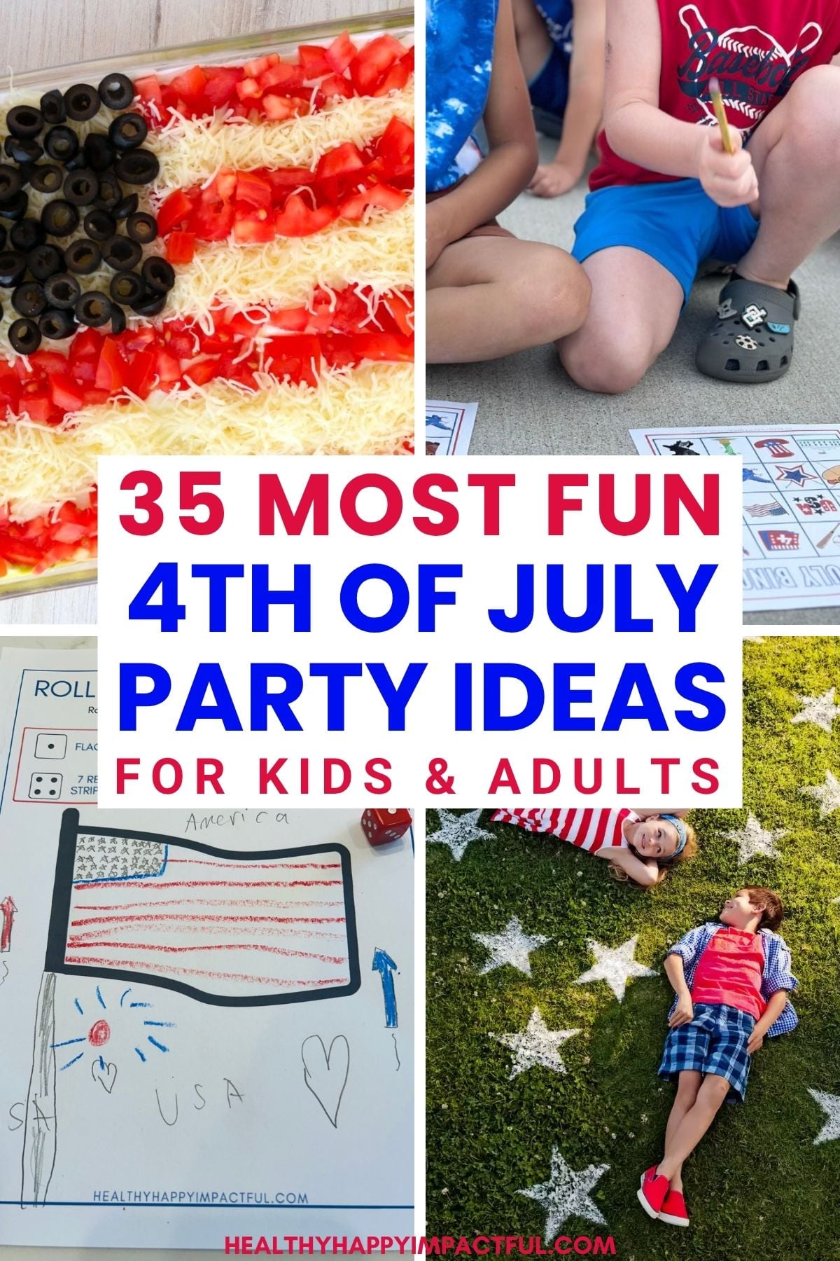 4th of July party ideas and games for kids, teens, and adults; water; easy
