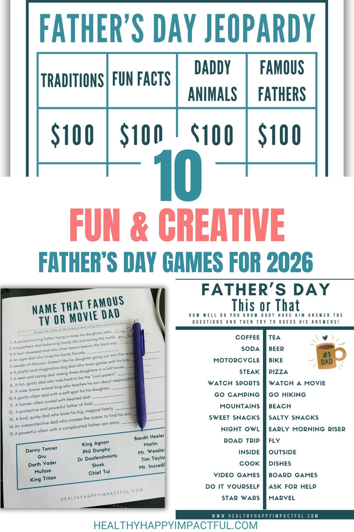 games for dads and family this father's day