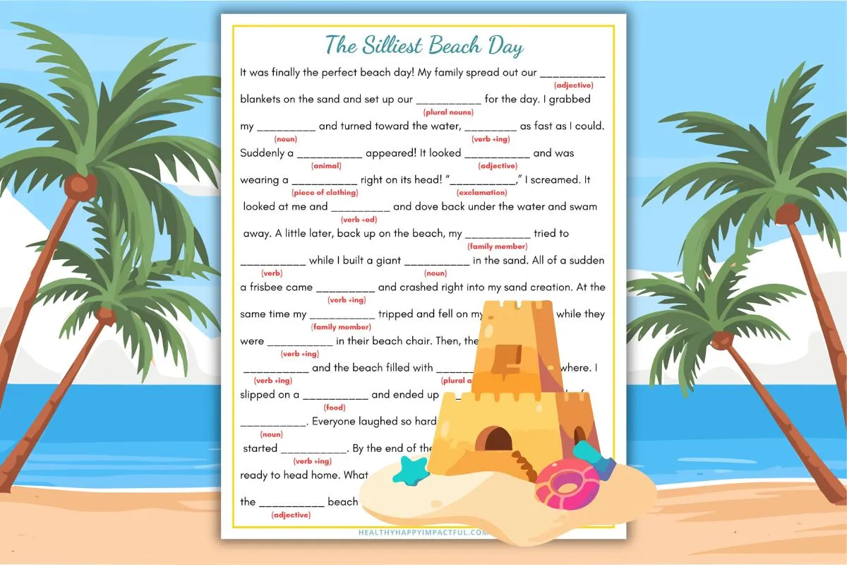 Free Summer Mad Libs Printable (Laugh Out Loud Fun!)