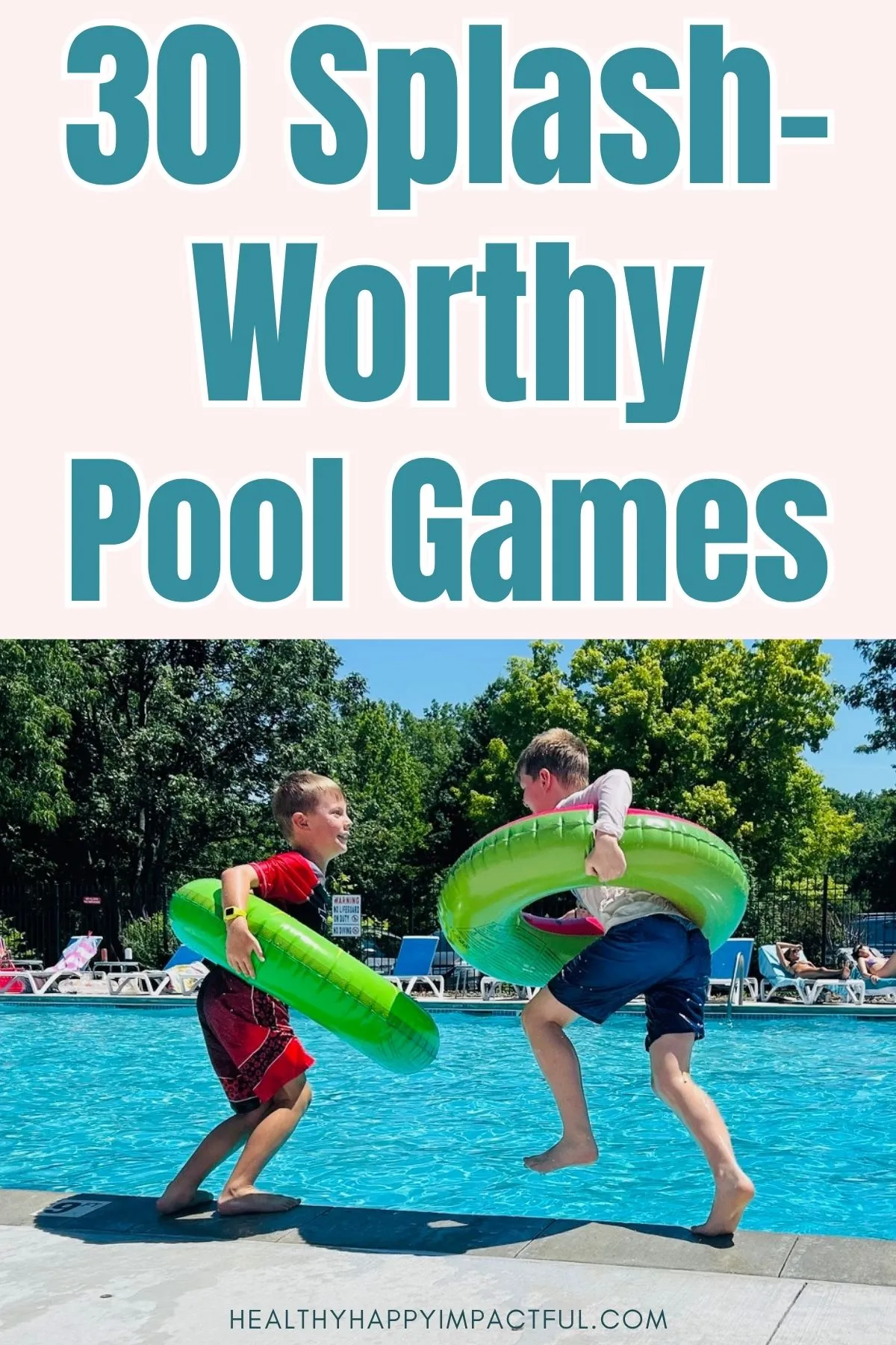 swimming pool party games to play for teens, kids, and adults