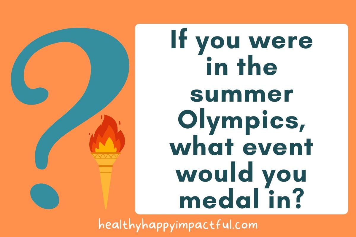 ice breaker questions about summer olympics