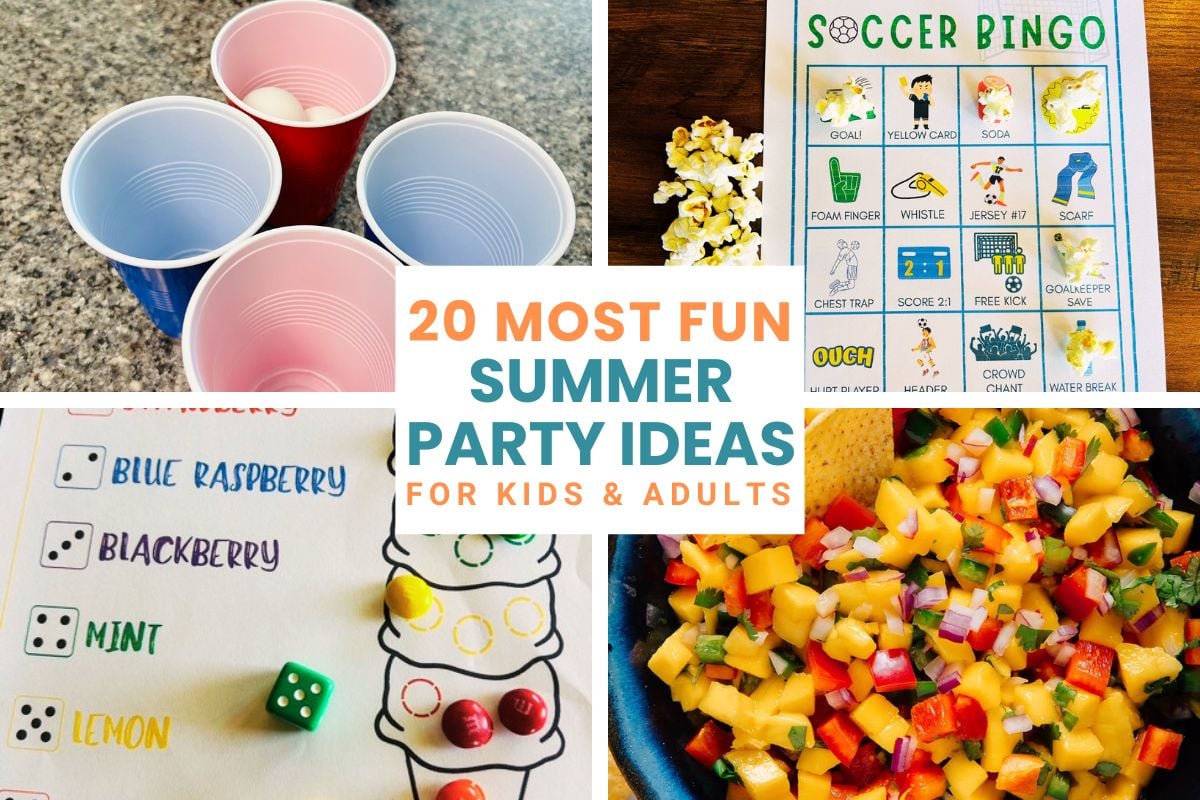 summer party ideas, games, activities, food