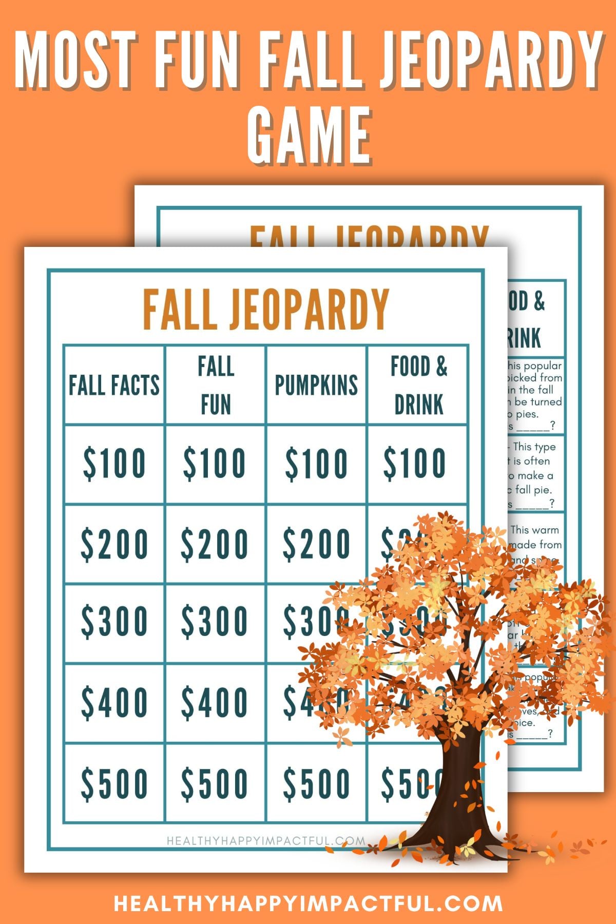 fall fun facts trivia game of diy jeopardy