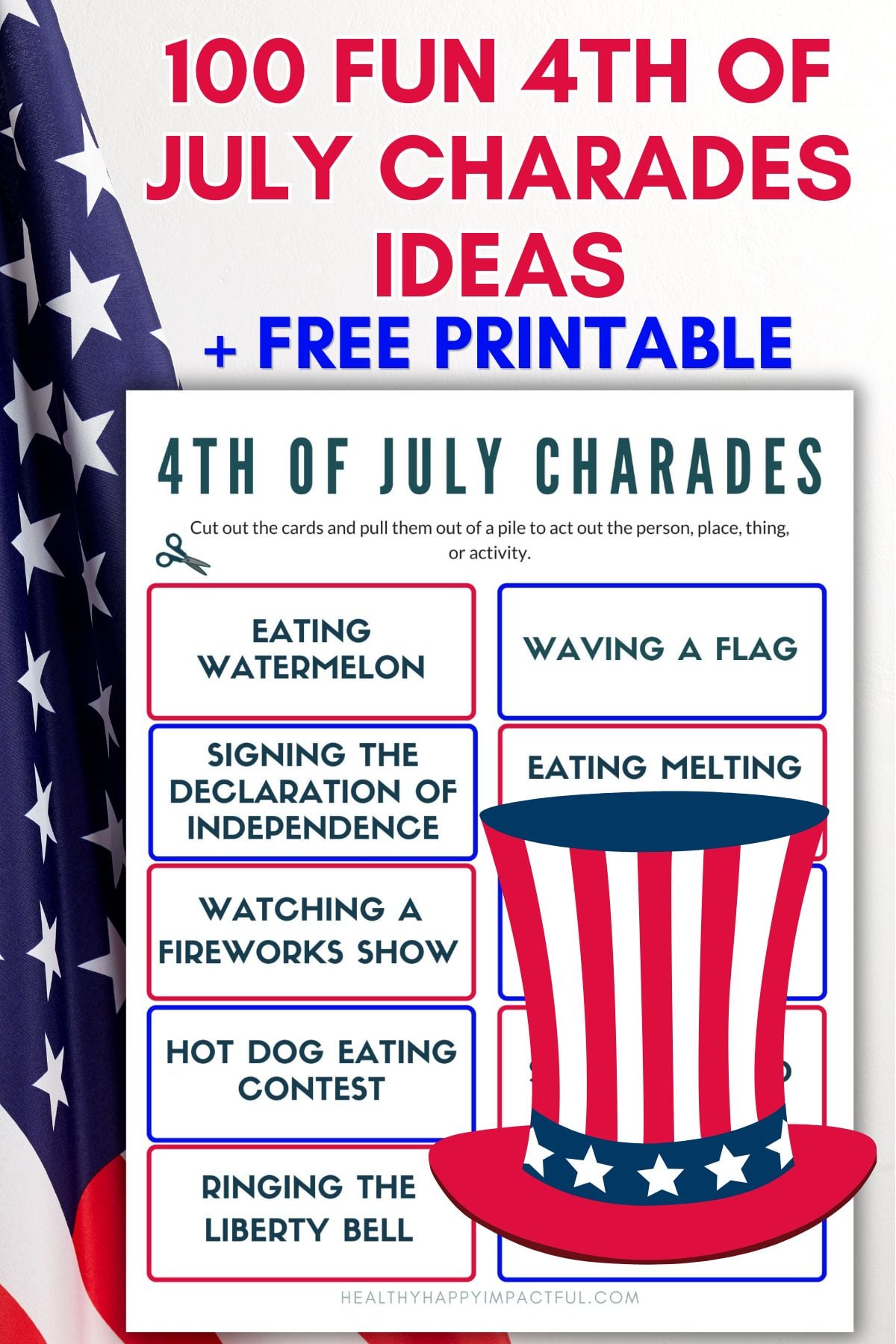 free 4th of July charades ideas for kids