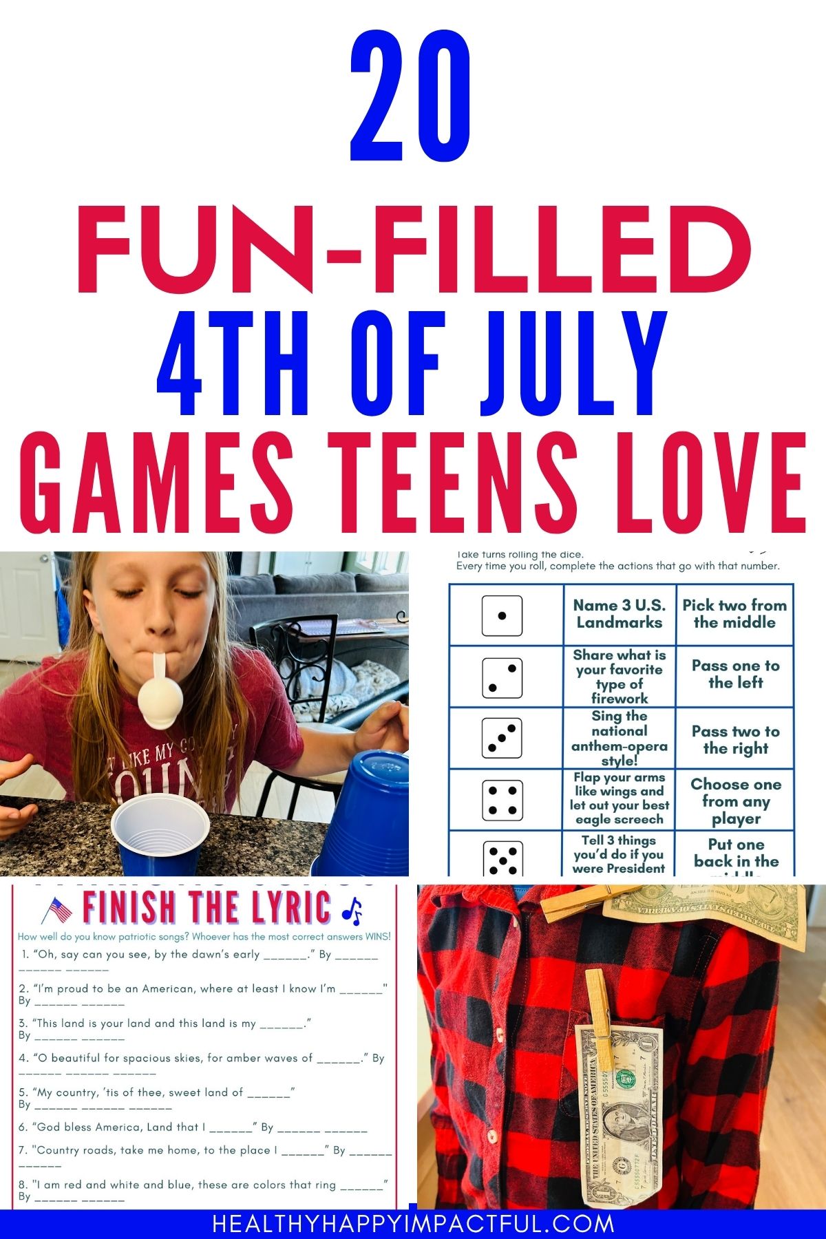 4th of July party games for teens