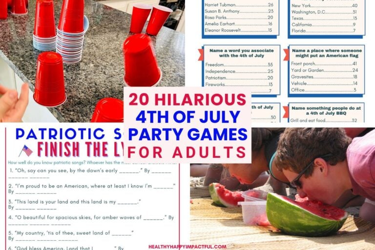 4th of July games for adults; ideas; outdoor