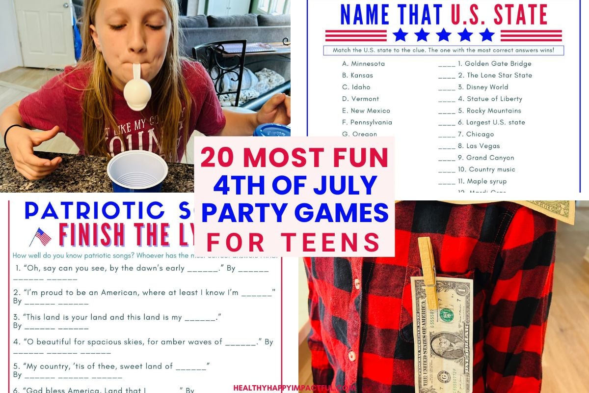 4th of July party games for teens