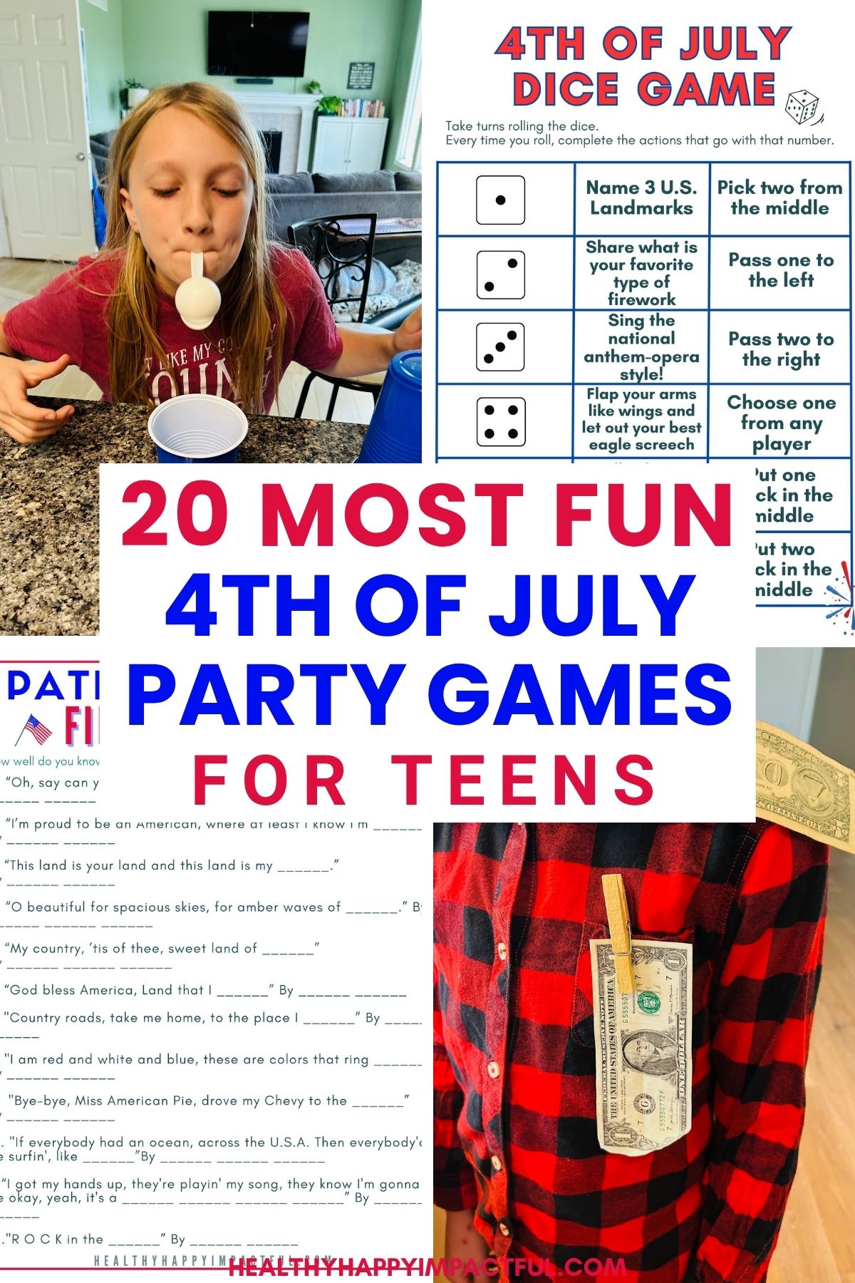 4th of July party games for teens