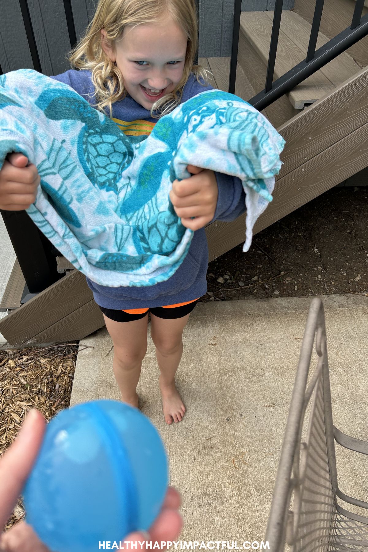 towel launch water balloon games for kids