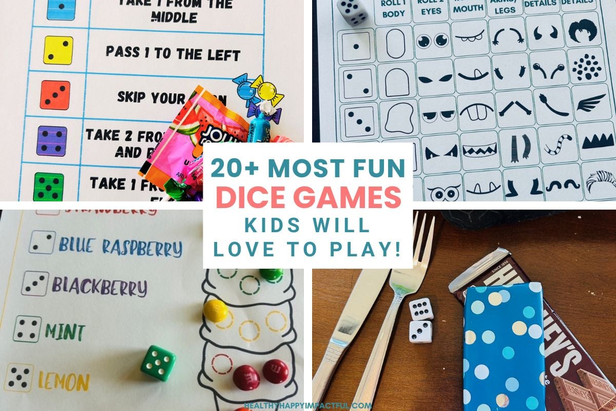 dice games for kids and adults