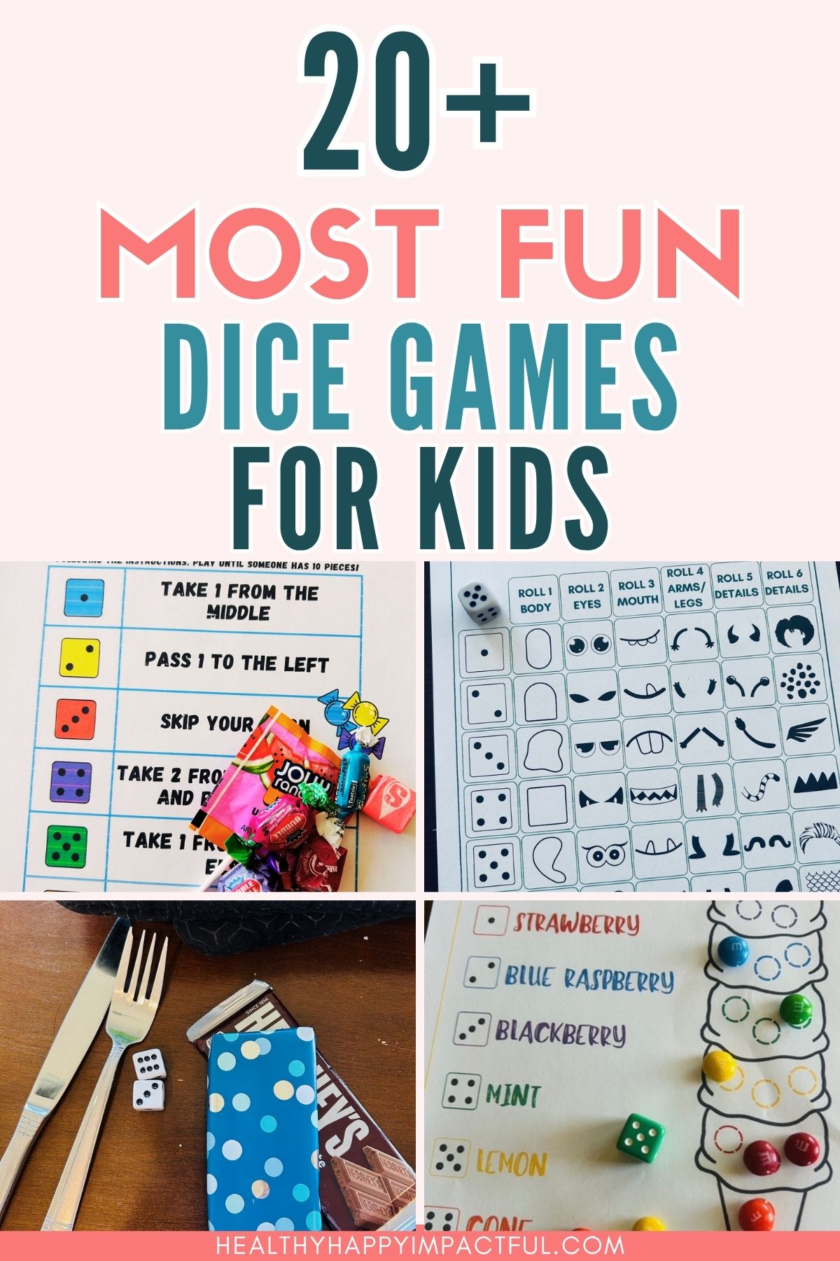 games you can play with dice for kids