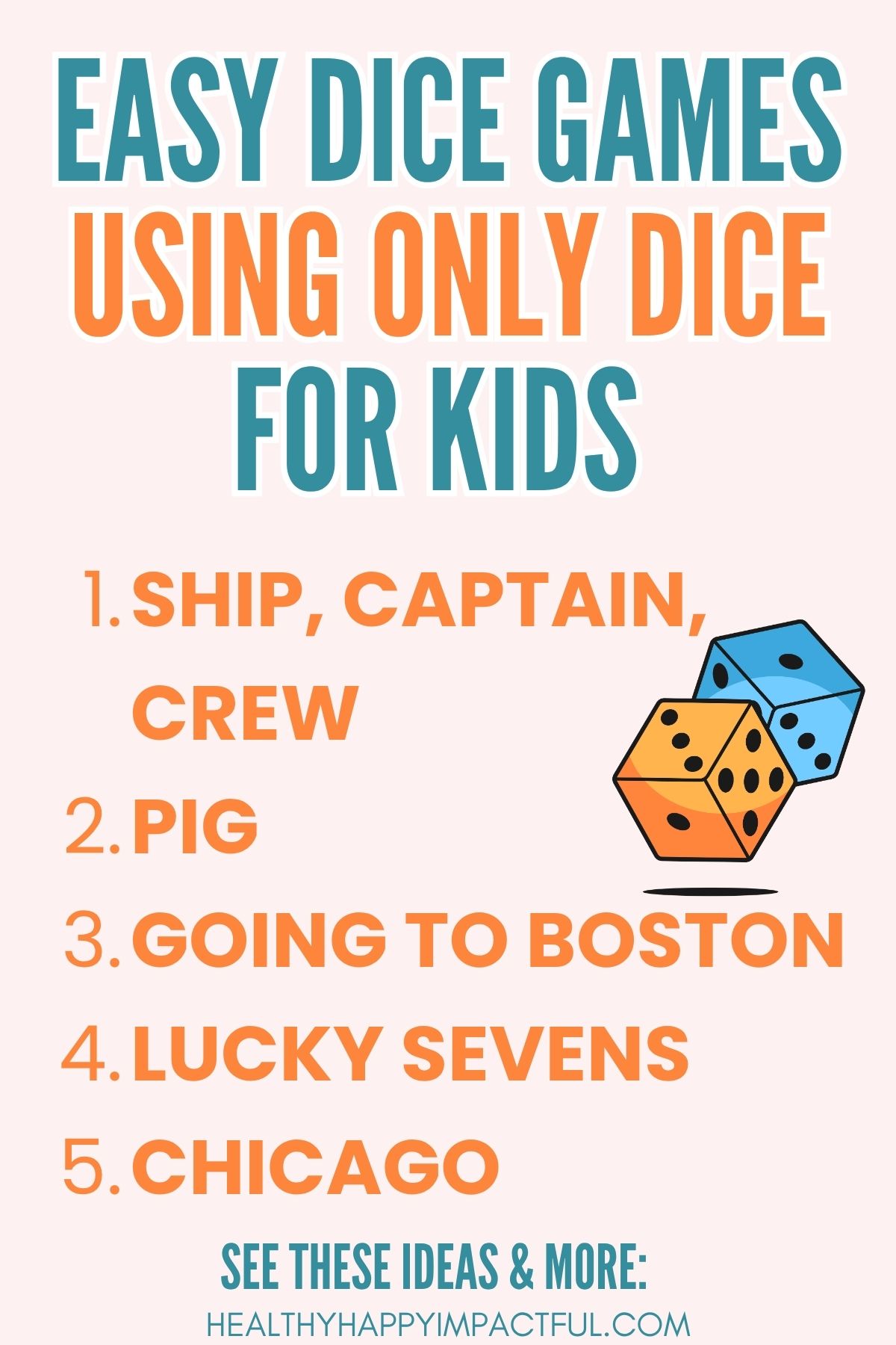dice games for kids