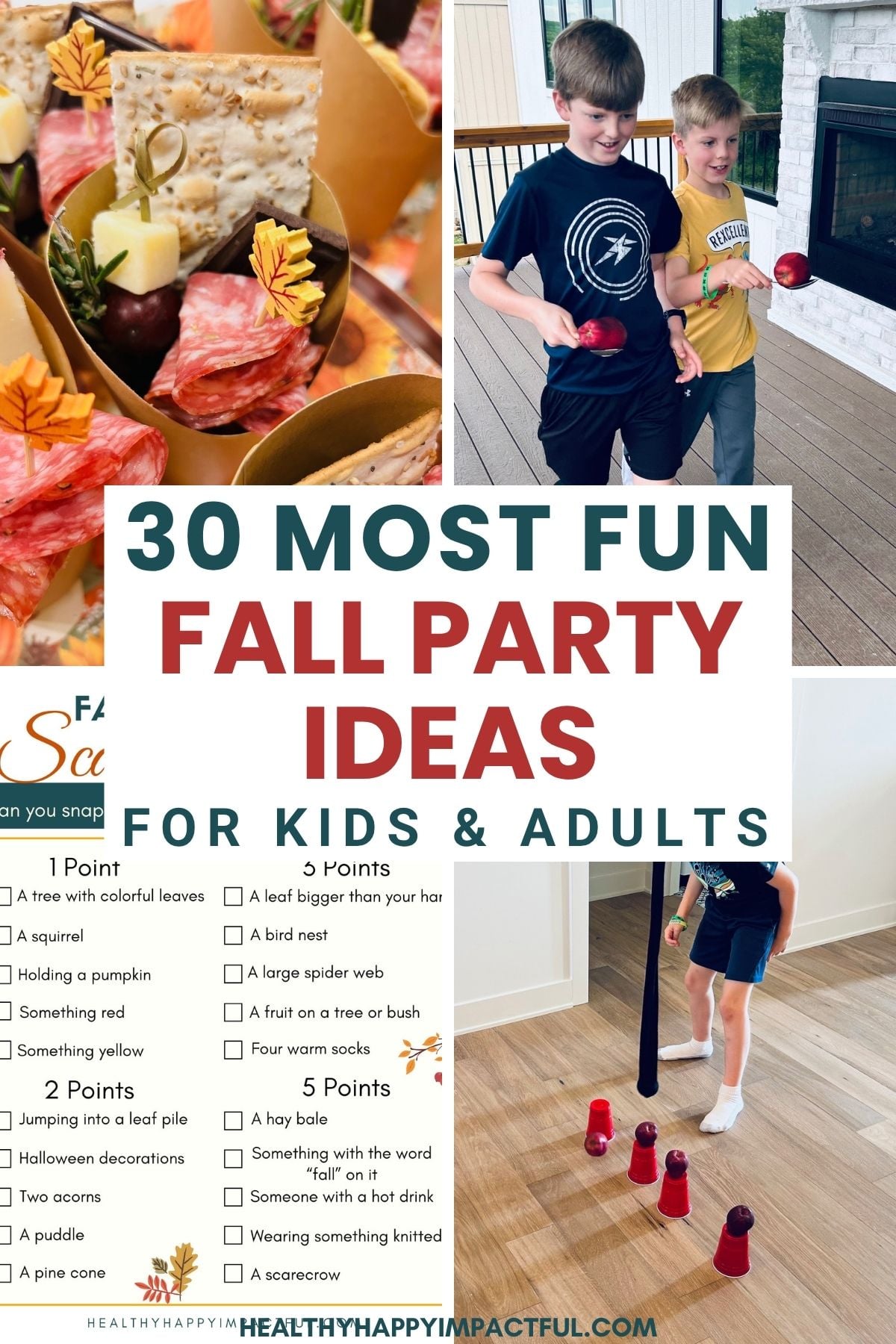 fall party ideas for kids, teens, adults