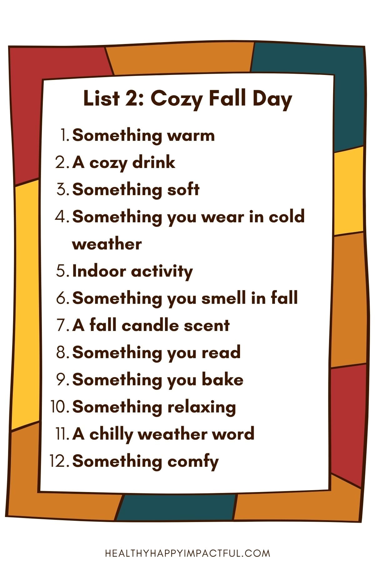 fall scattergories game for kids and adults