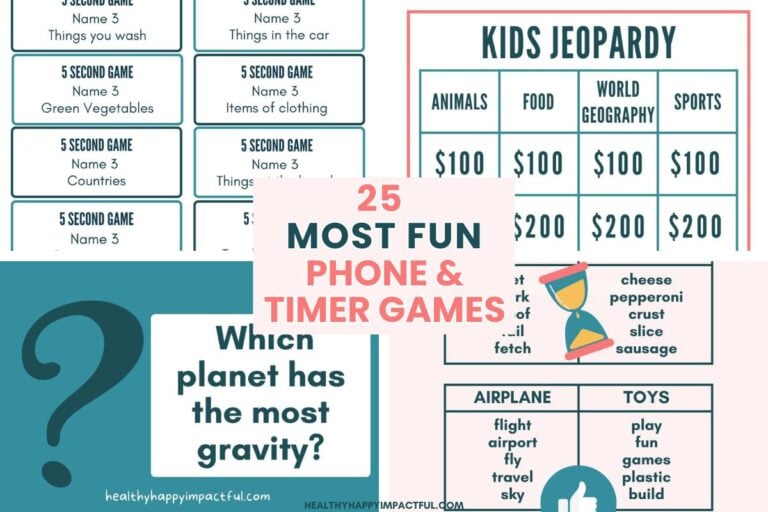 fun phone and timer games; mobile