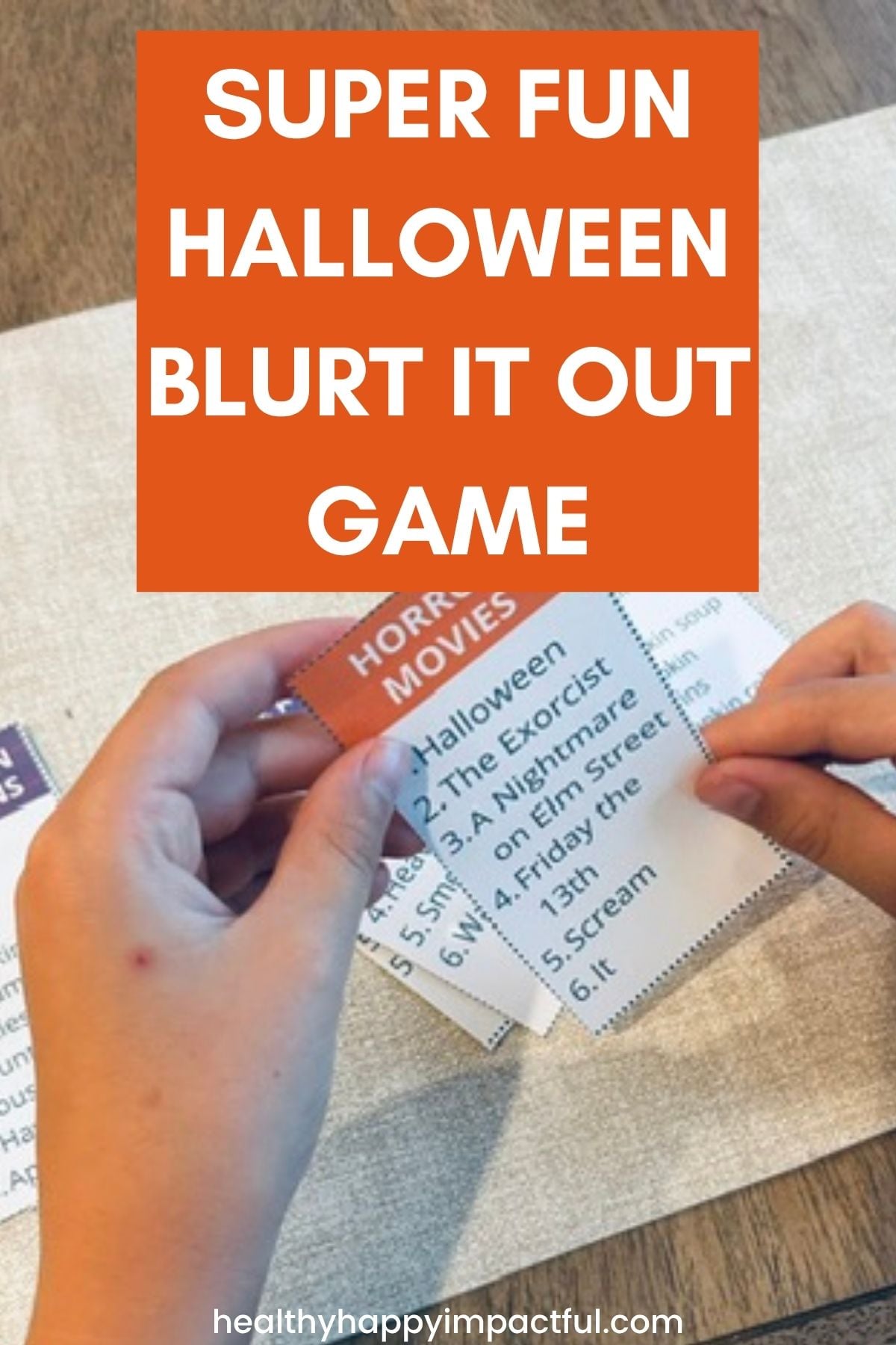 Halloween outburst game