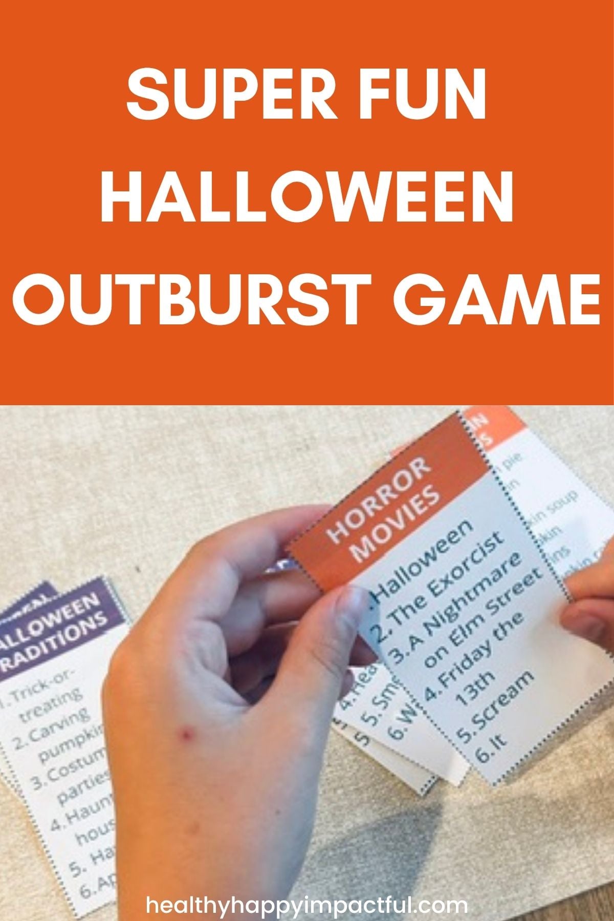 Halloween outburst game