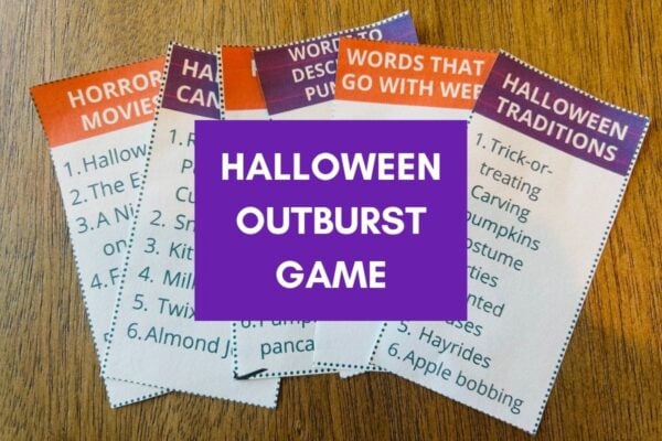 Halloween Outburst game for kids and adults
